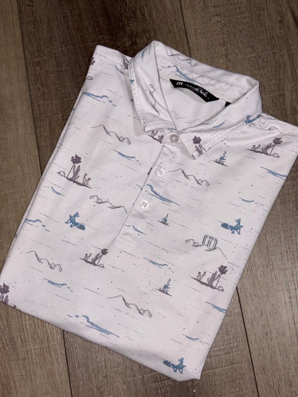 Travis Mathew Golf Polo Men's Medium Desert